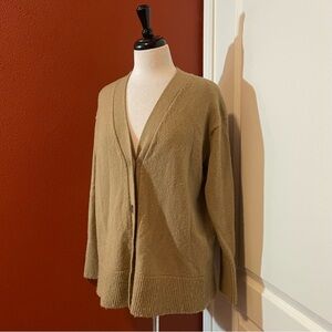 Vince‎ Women’s Wool & Cashmere Blend Brown Button Front Cardigan Sweater